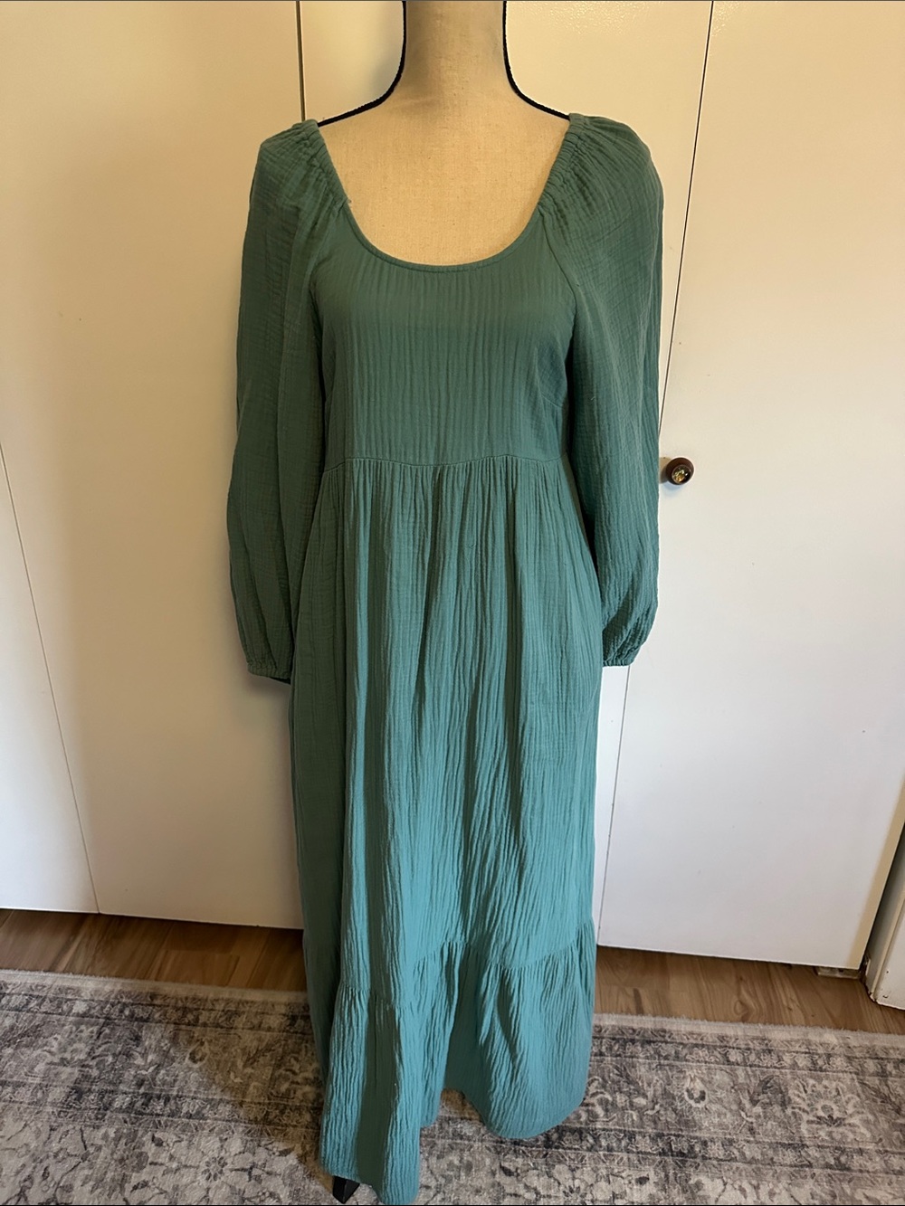 Universal Thread Long Sleeve Maxi Dress in Sage Green